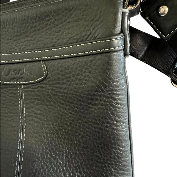 Coach Black Pebbled Leather Crossbody Bag - Picture 13 of 16